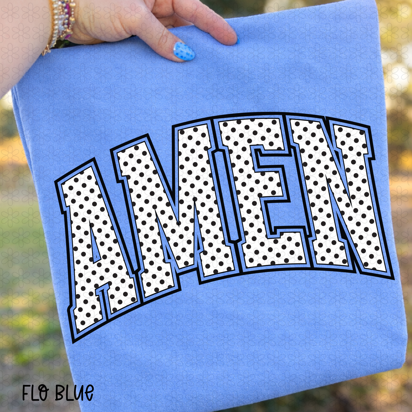 Amen polka dot DTF Transfer