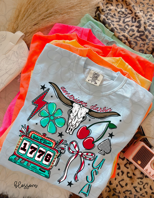 American Darlin USA Completed Tee