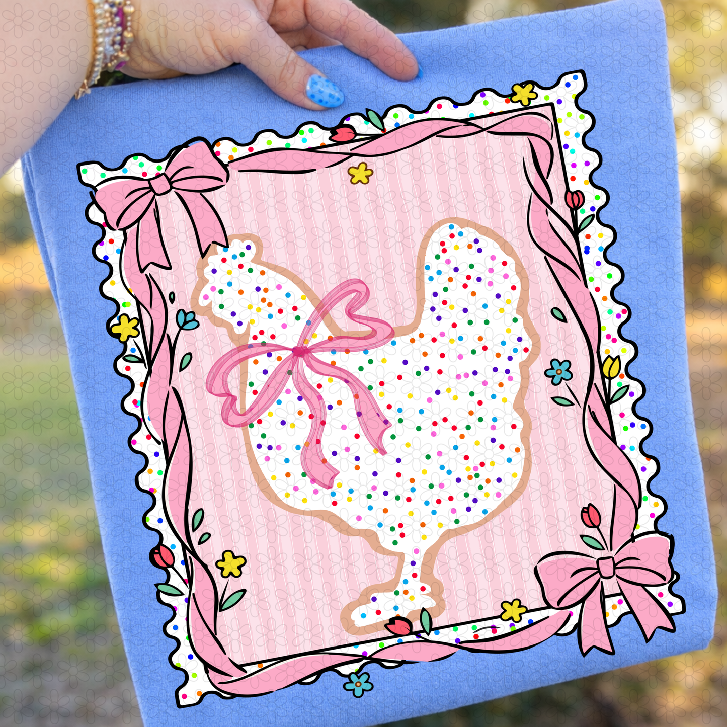 Animal Cracker Chicken DTF Transfer