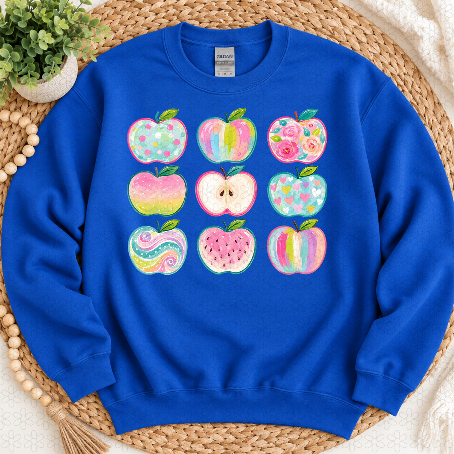 Apples Preppy School DTF Transfer