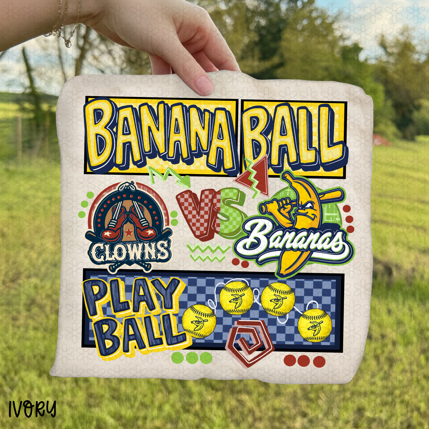 Banana Ball Vs Clowns DTF Transfer