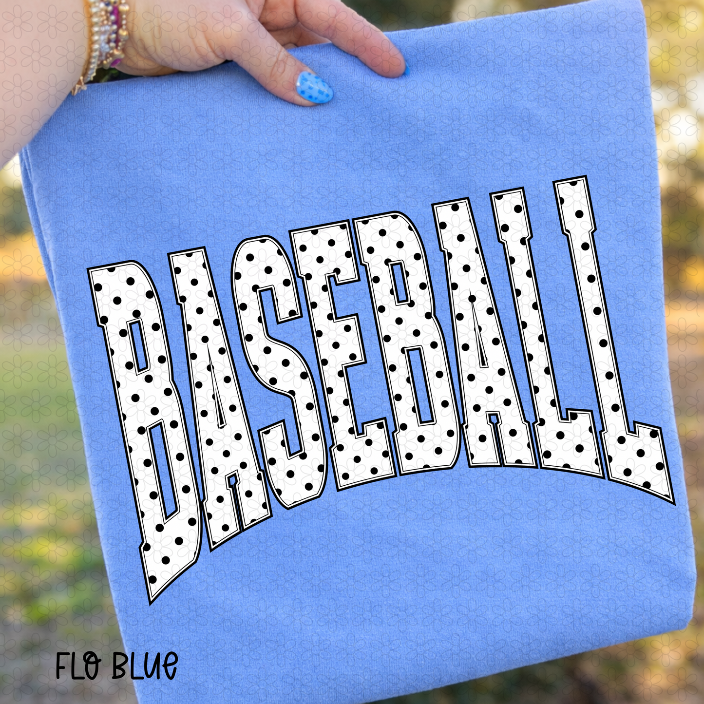 Baseball polka dot DTF Transfer
