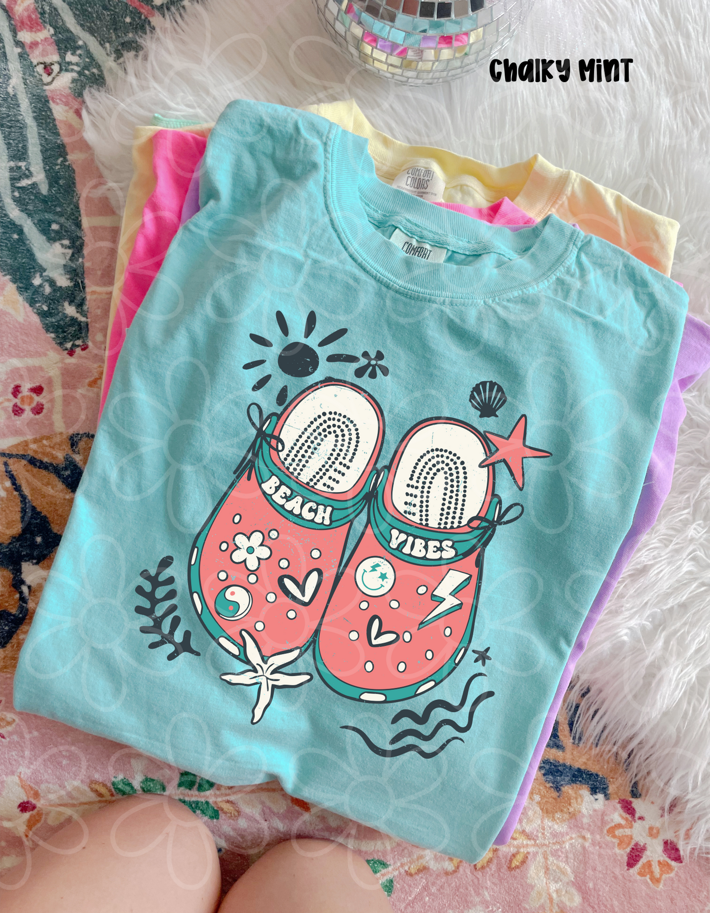 Beach Vibes Crocs Kids Completed Tee
