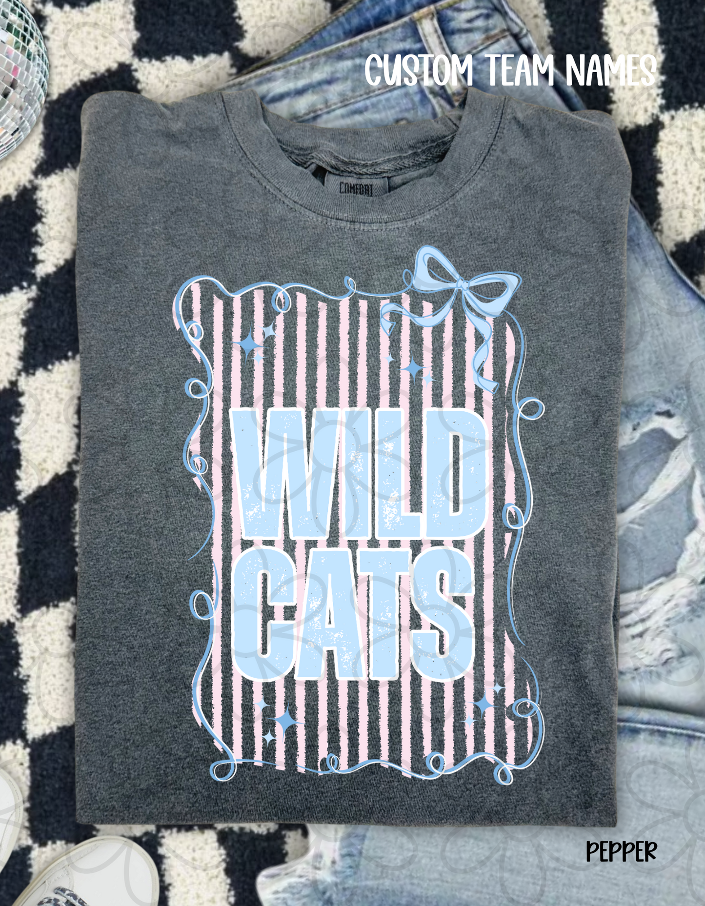 Coquette Custom Team Name Kids Completed Tee