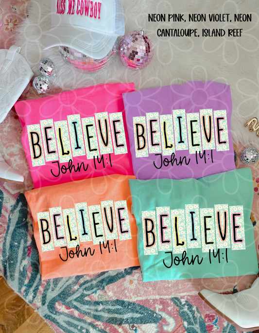 Believe Floral Kids Completed Tee