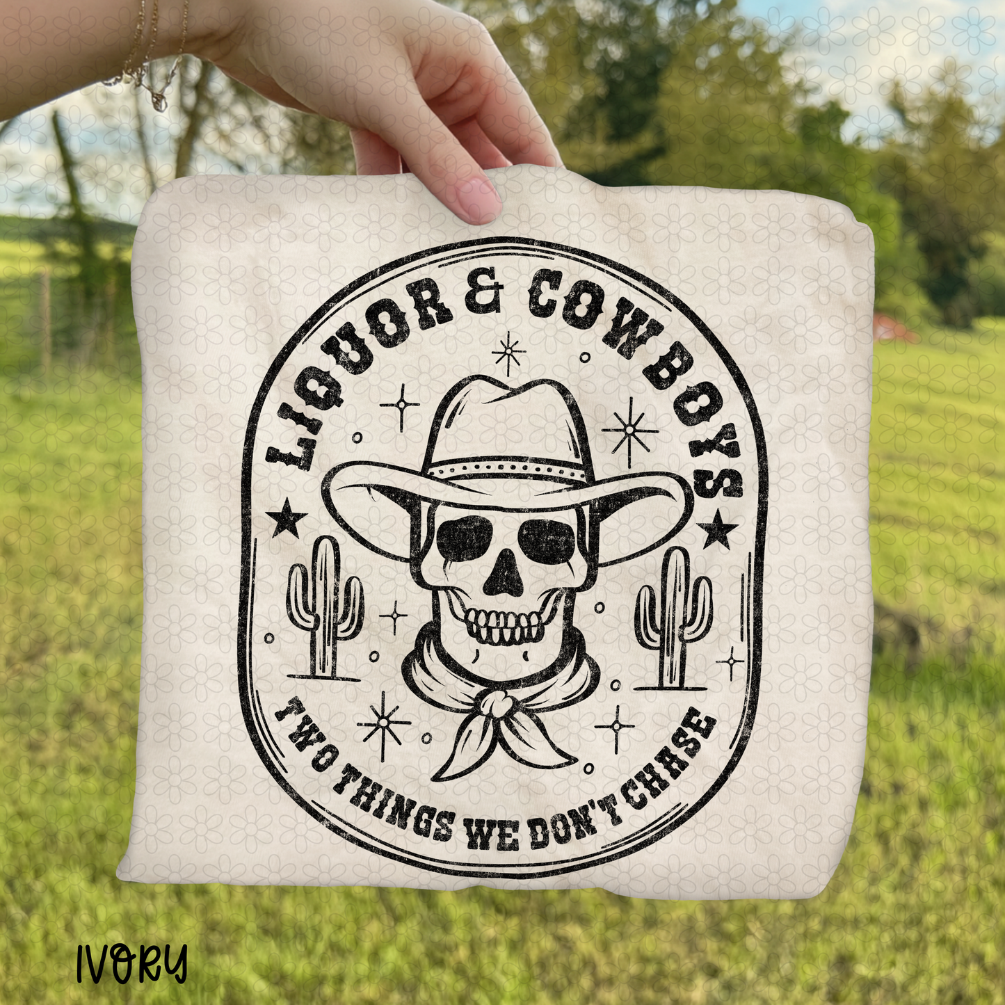 Black Liquor & Cowboys DTF Transfer