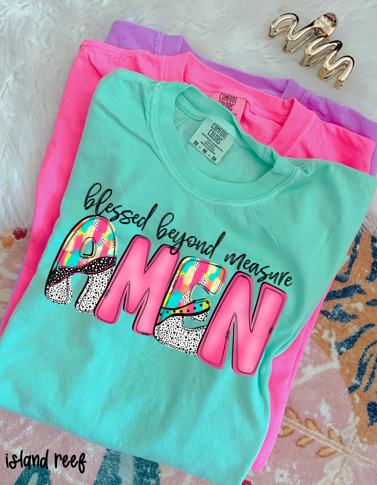 Blessed Beyond Measure Amen Completed Tee
