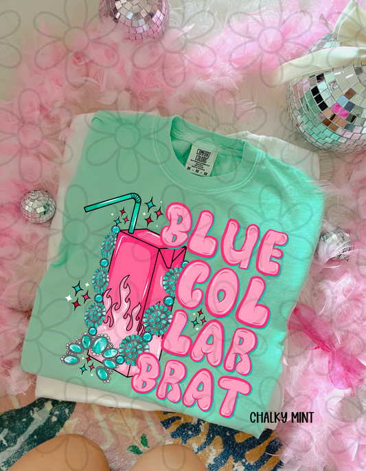 Blue Collar Brat DTF Transfer