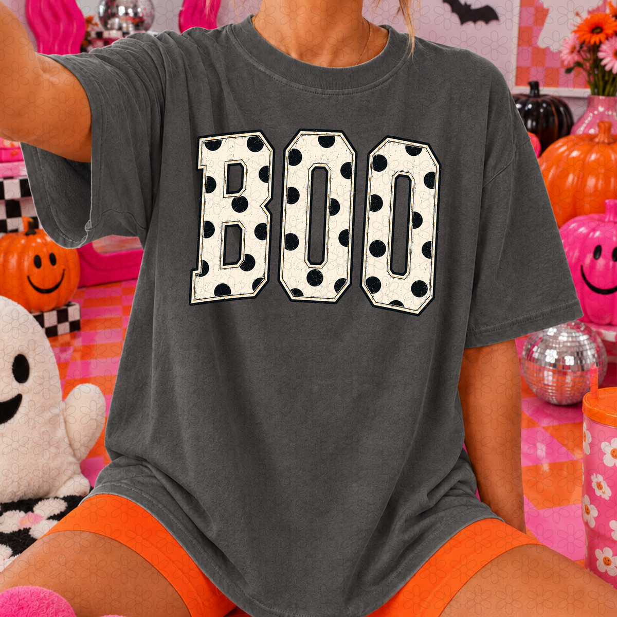 Boo Polka Dot DTF Transfer