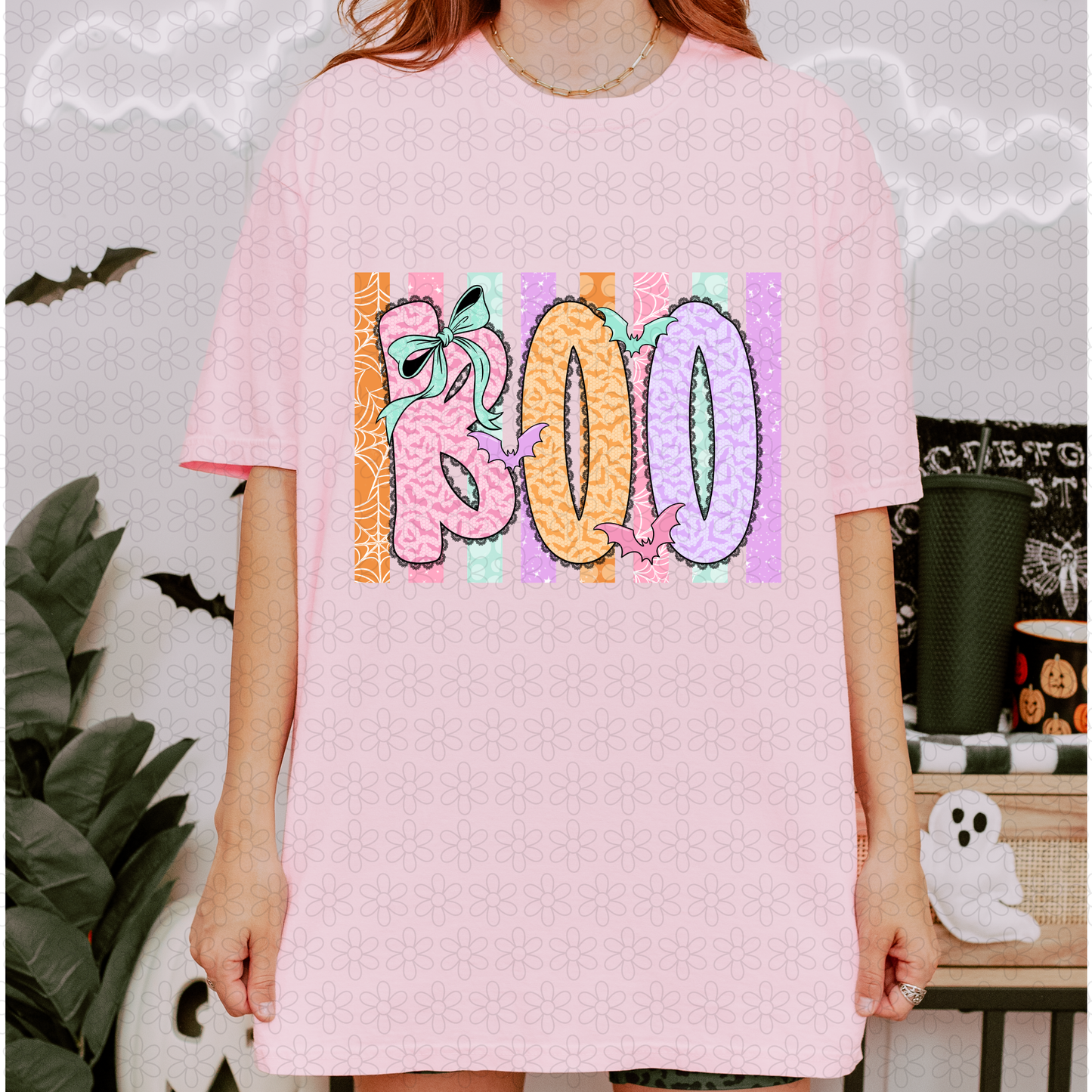 Boo Stripes DTF Transfer