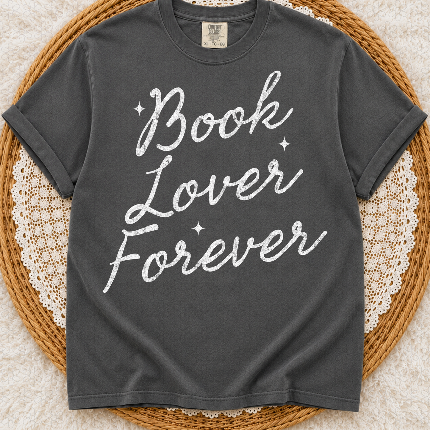 Book Lover Forever- (Multiple Color Options) DTF Transfer