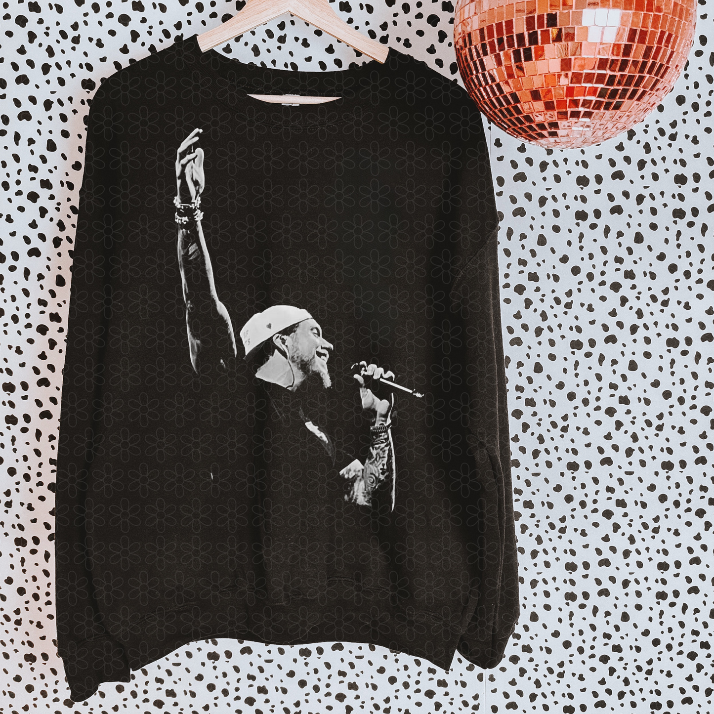 Black White Brandon Lake DTF Transfer