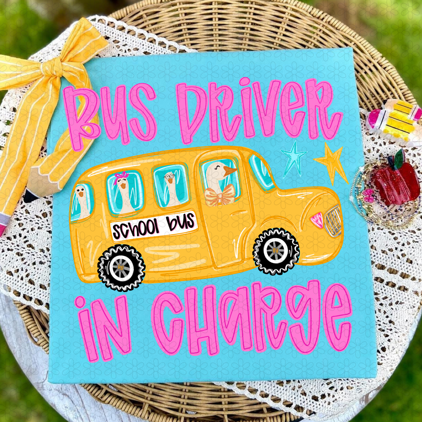Bus Driver In Charge DTF Transfer