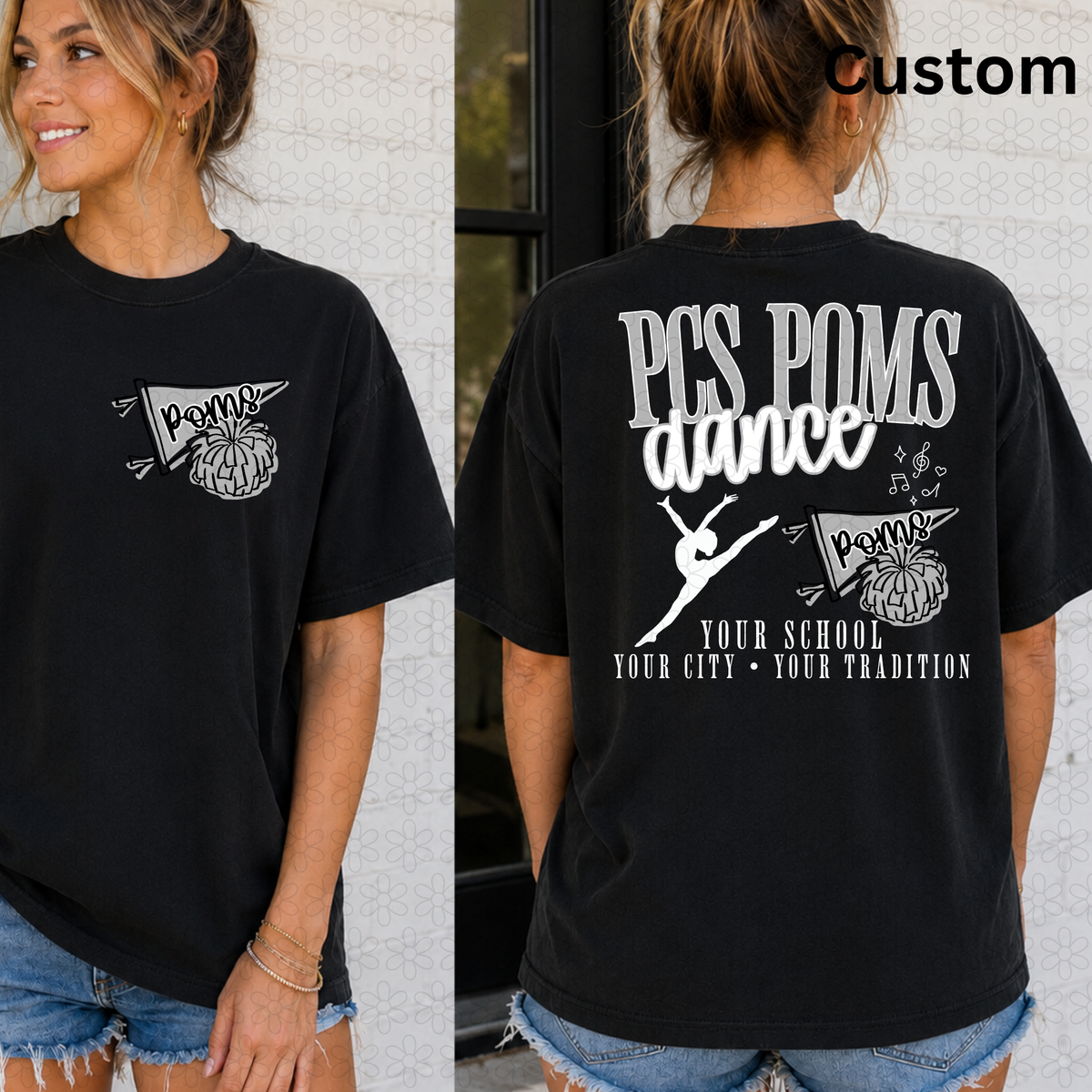 CUSTOM DANCE School Spirit Mascot DTF Transfer