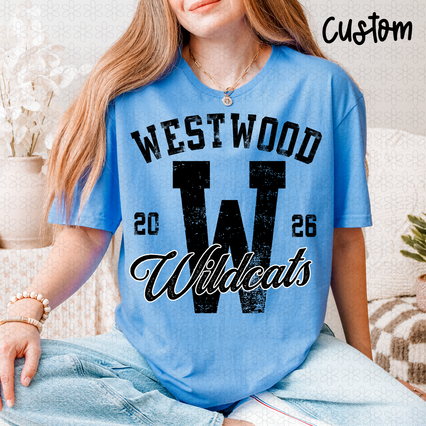 CUSTOM Distressed School Spirit Mascot DTF Transfer