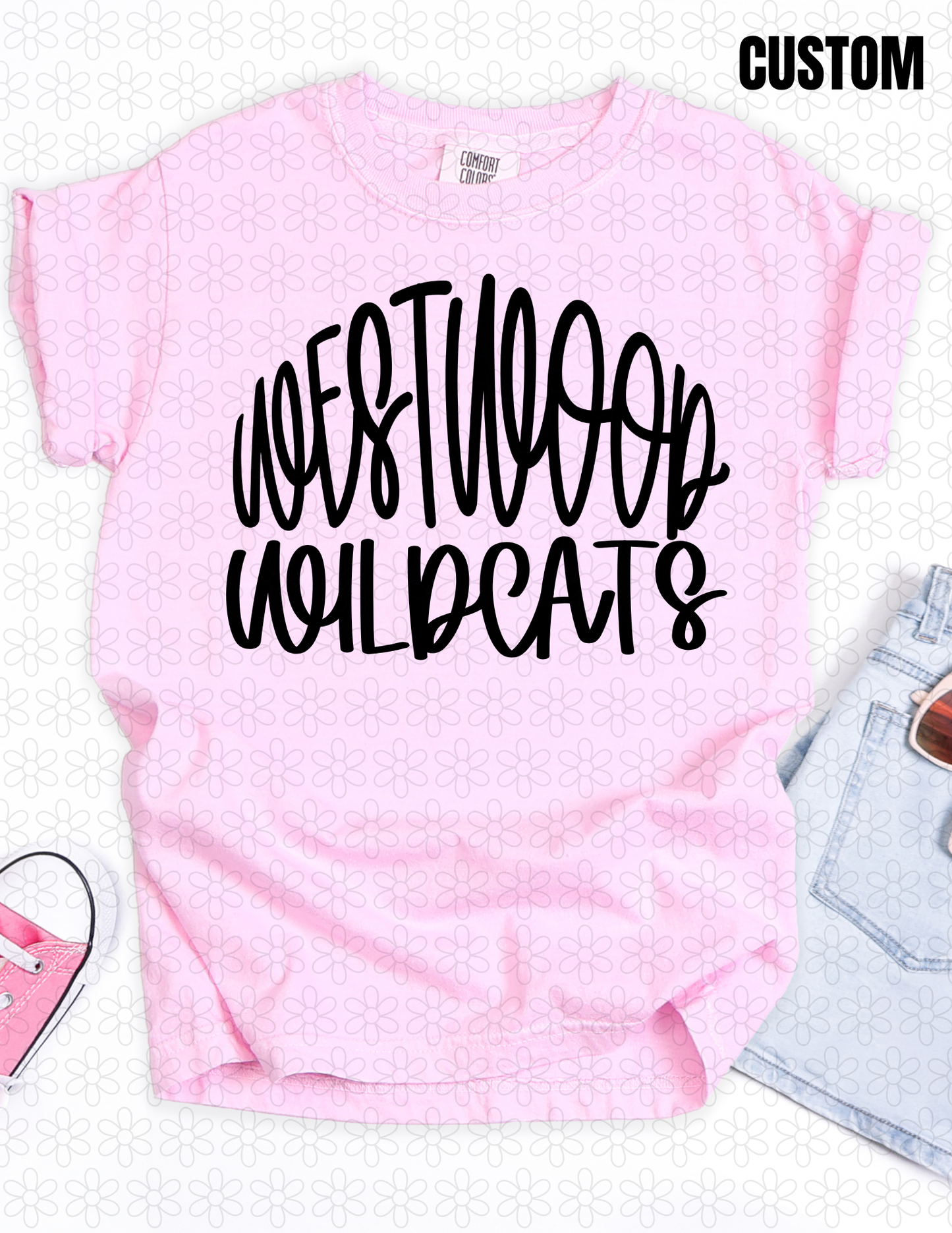 CUSTOM HAND DRAWN TEXT MASCOT DTF Transfer