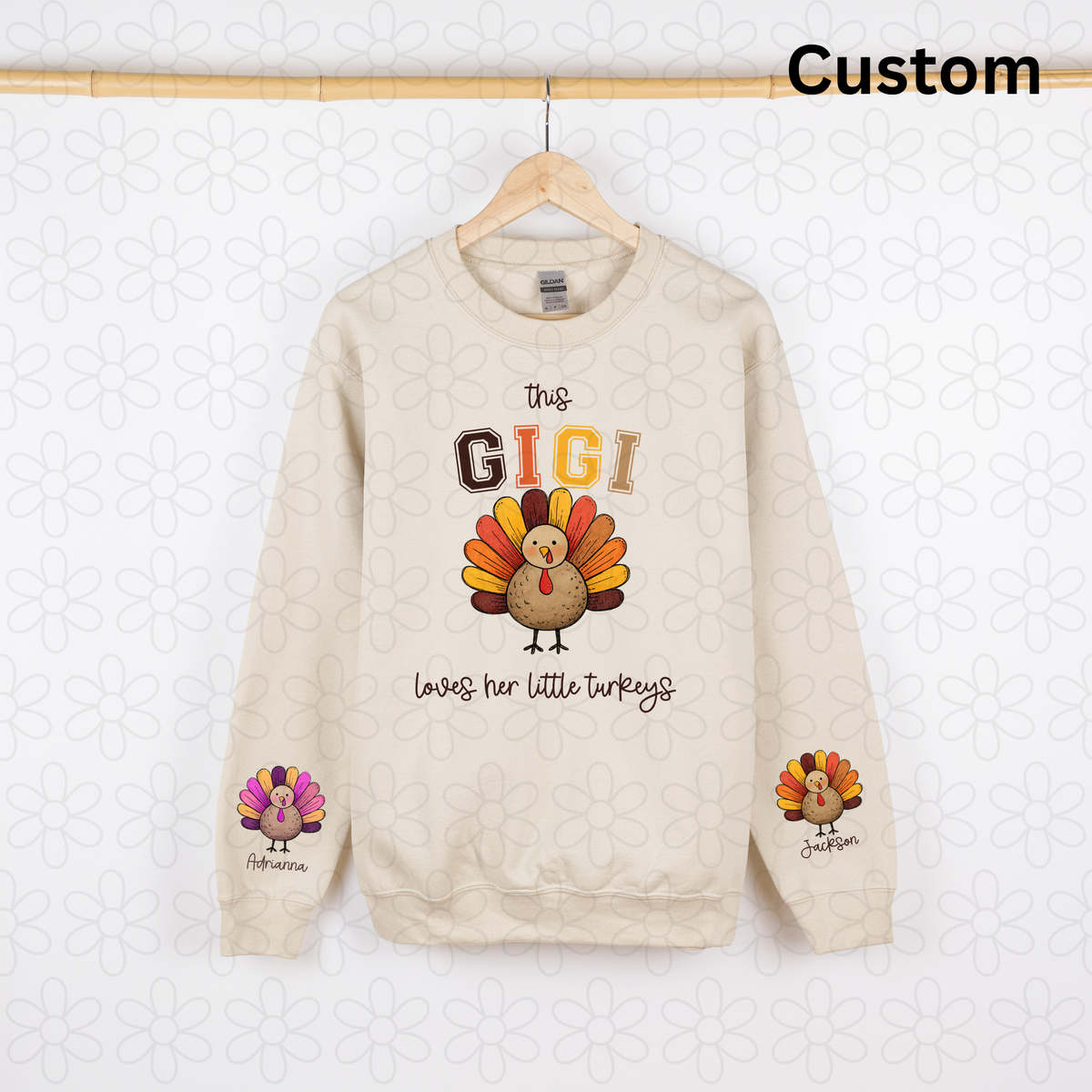 CUSTOM loves her little turkeys DTF Transfer
