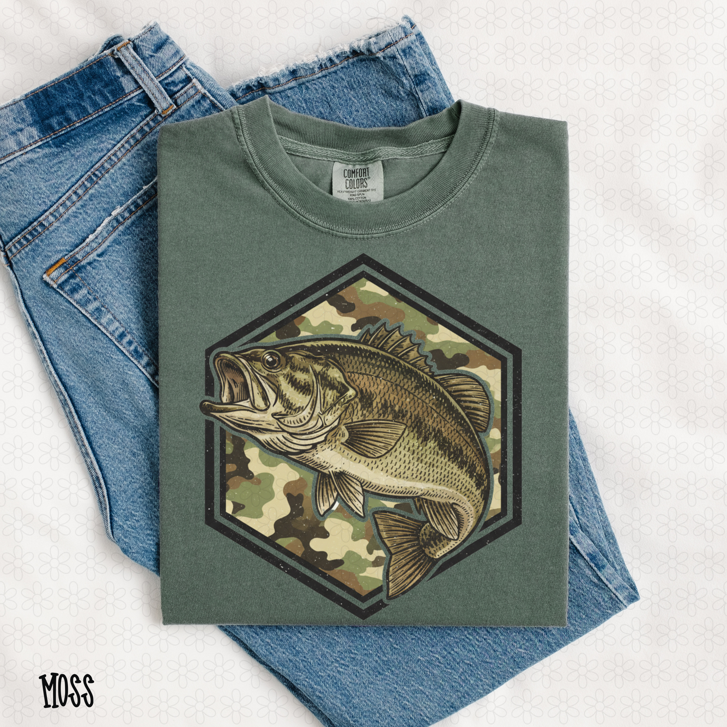 Camo Fish DTF Transfer