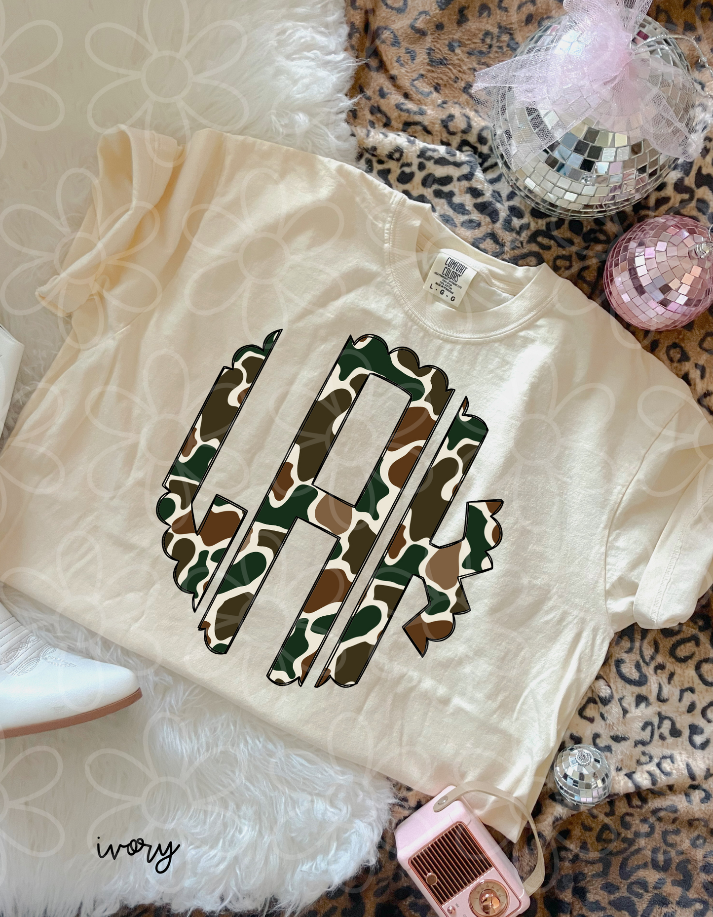 Camo Monogram DTF Transfer