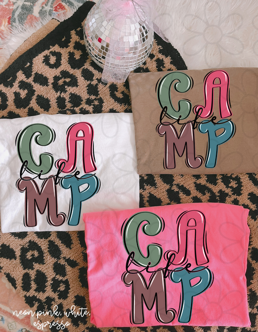 Camp Life DTF Transfer