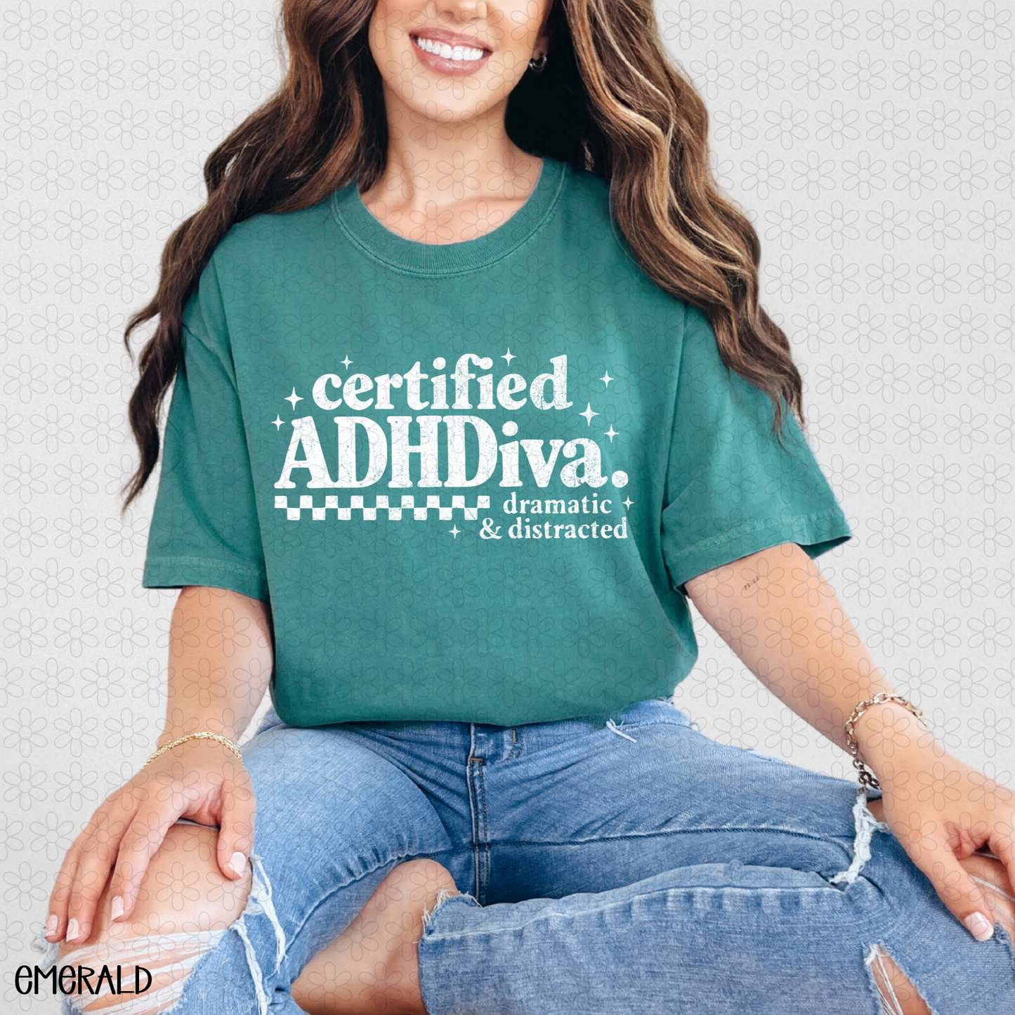 Certified ADHDiva White DTF Transfer