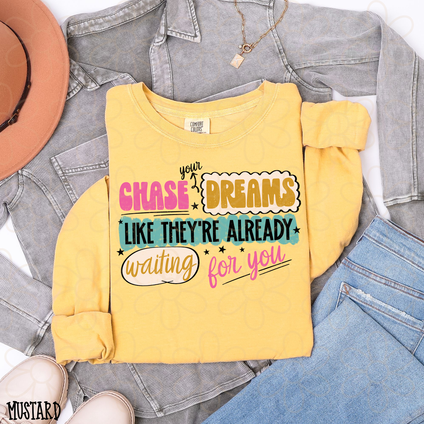 Chase Your Dreams Like They're Waiting For You Kids Completed Tee