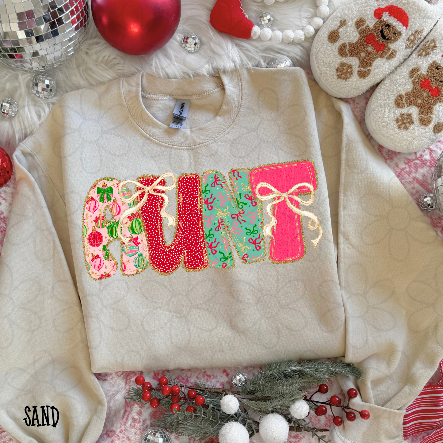 Christmas Bows Names (Multiple Options) DTF Transfer