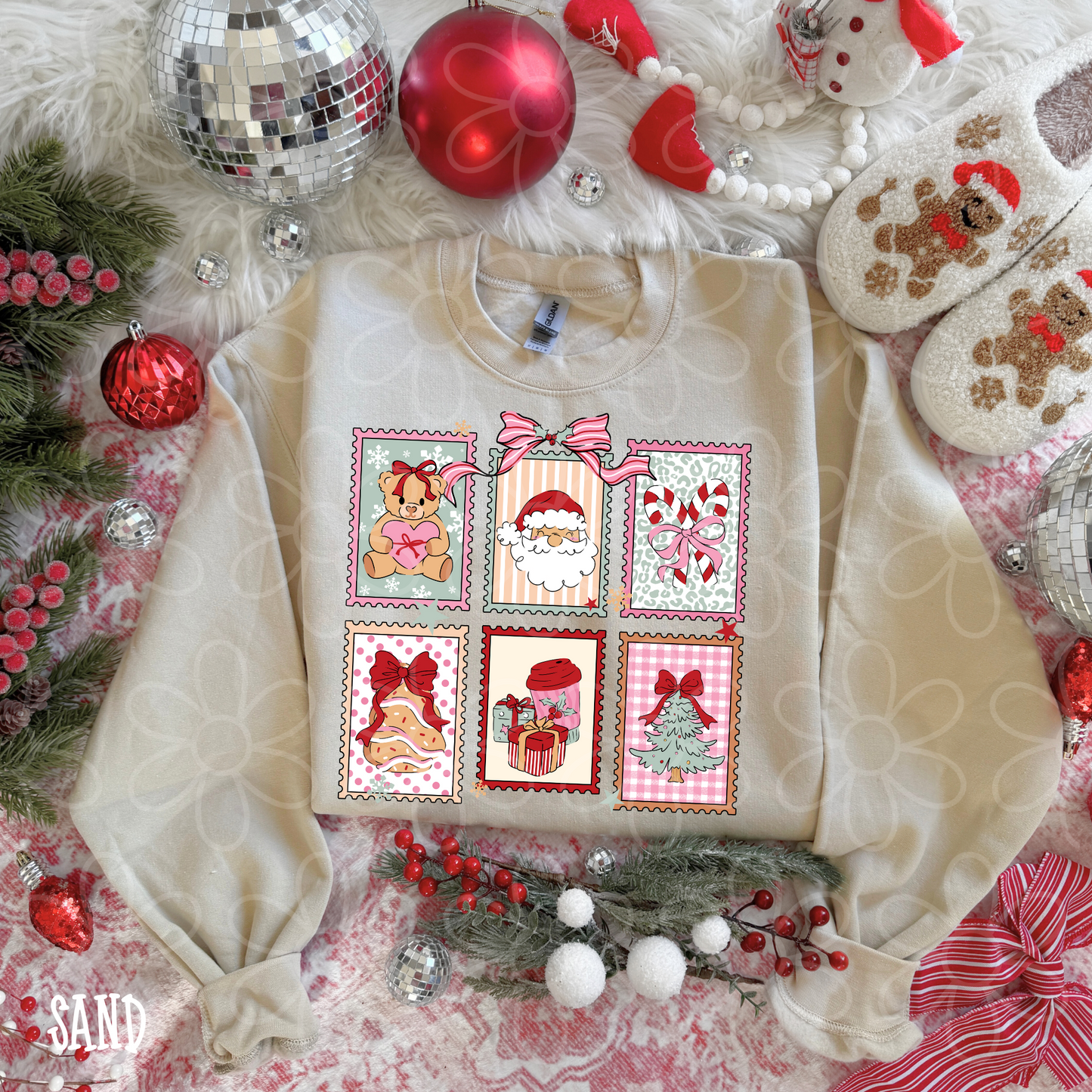 Christmas Stamps DTF Transfer