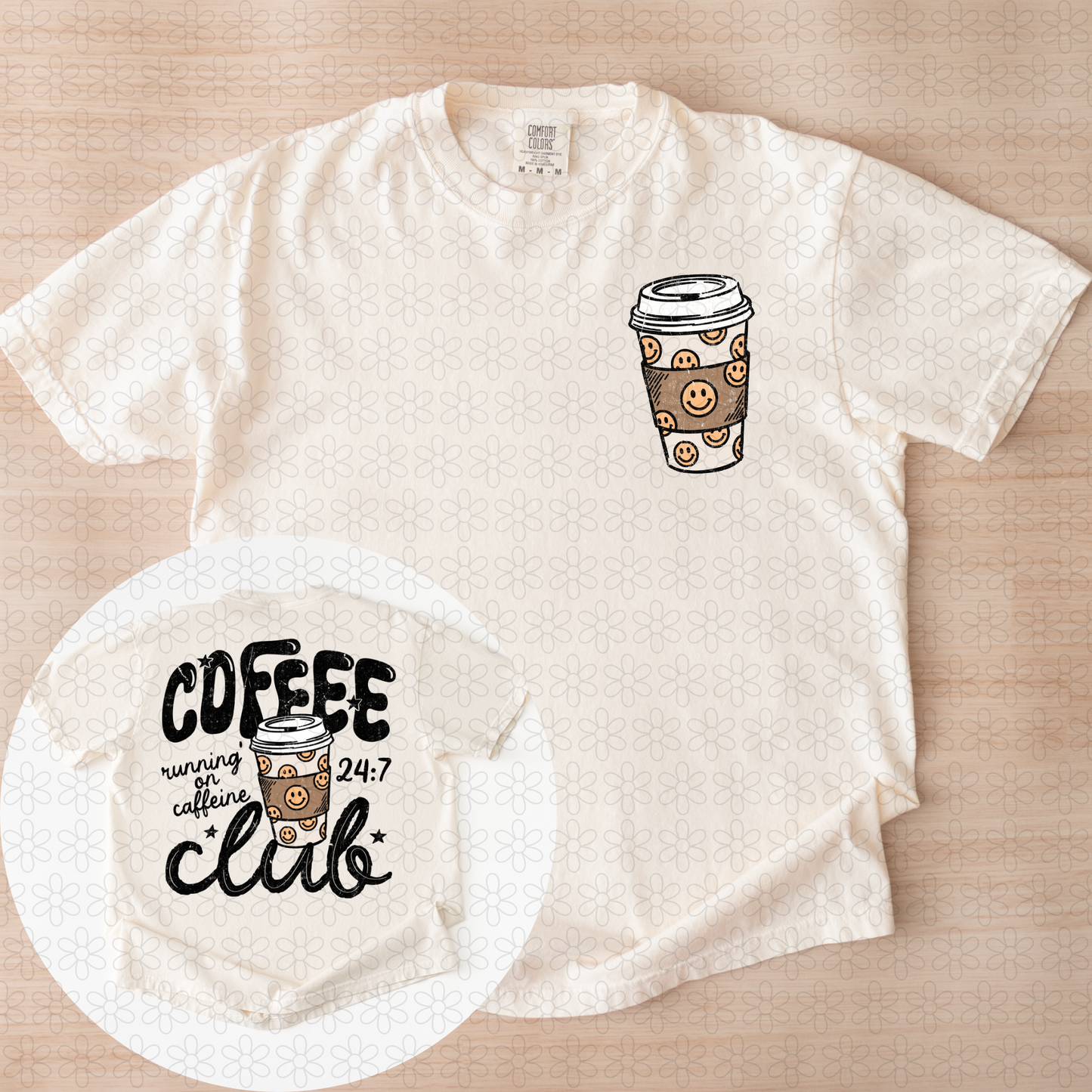 Coffee Club Back DTF Transfer