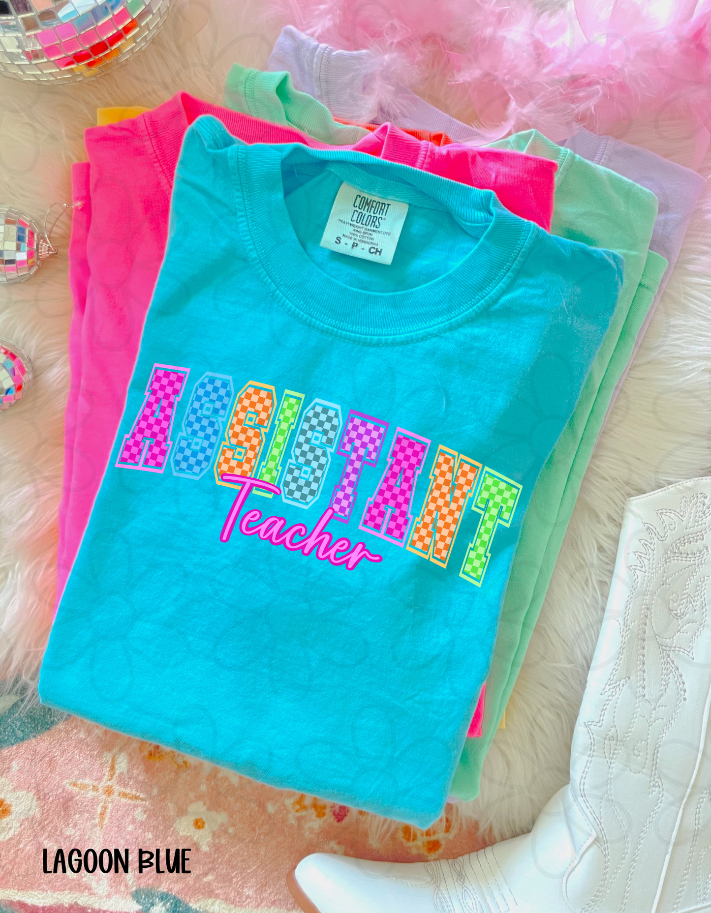 Colorful Checkered Occupations (Multiple Options) Completed Tee