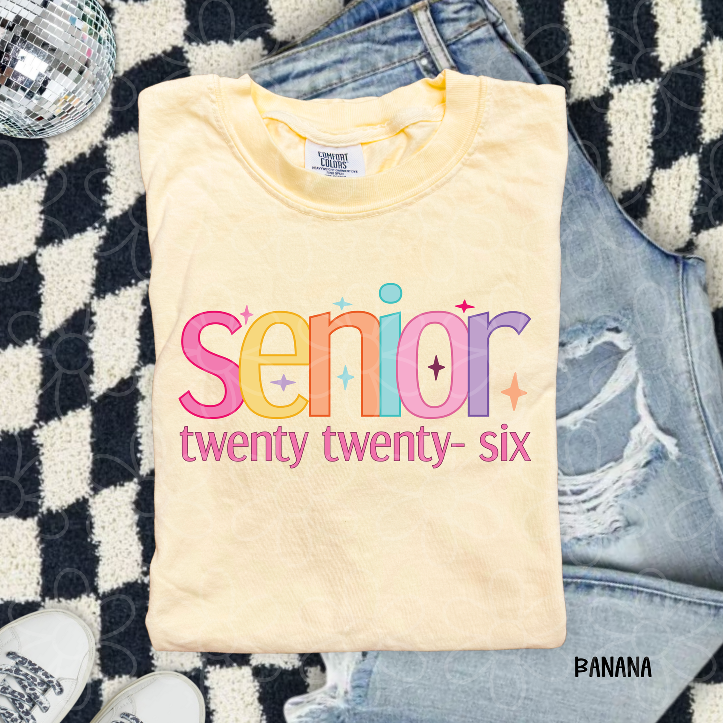 Colorful Senior Twenty Twenty-Six Completed Tee