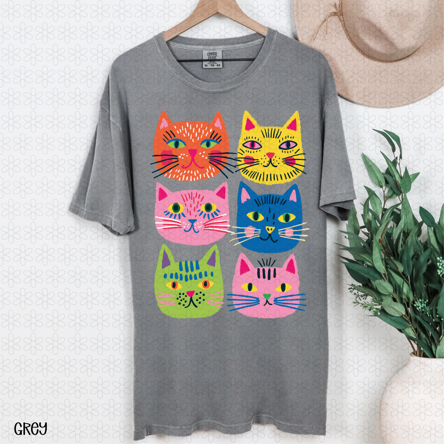 Colorful Cats DTF Transfer