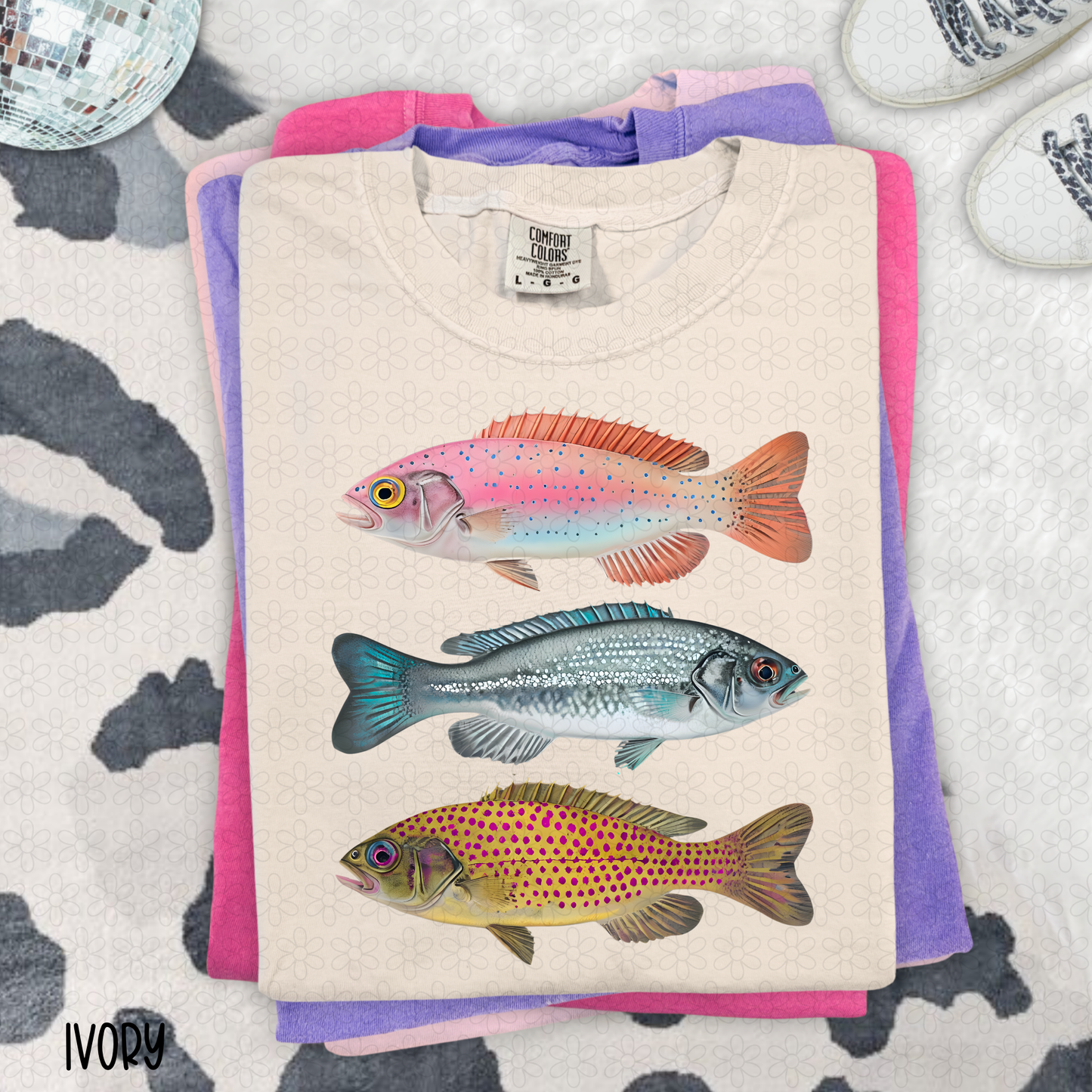 Colorful Fish DTF Transfer