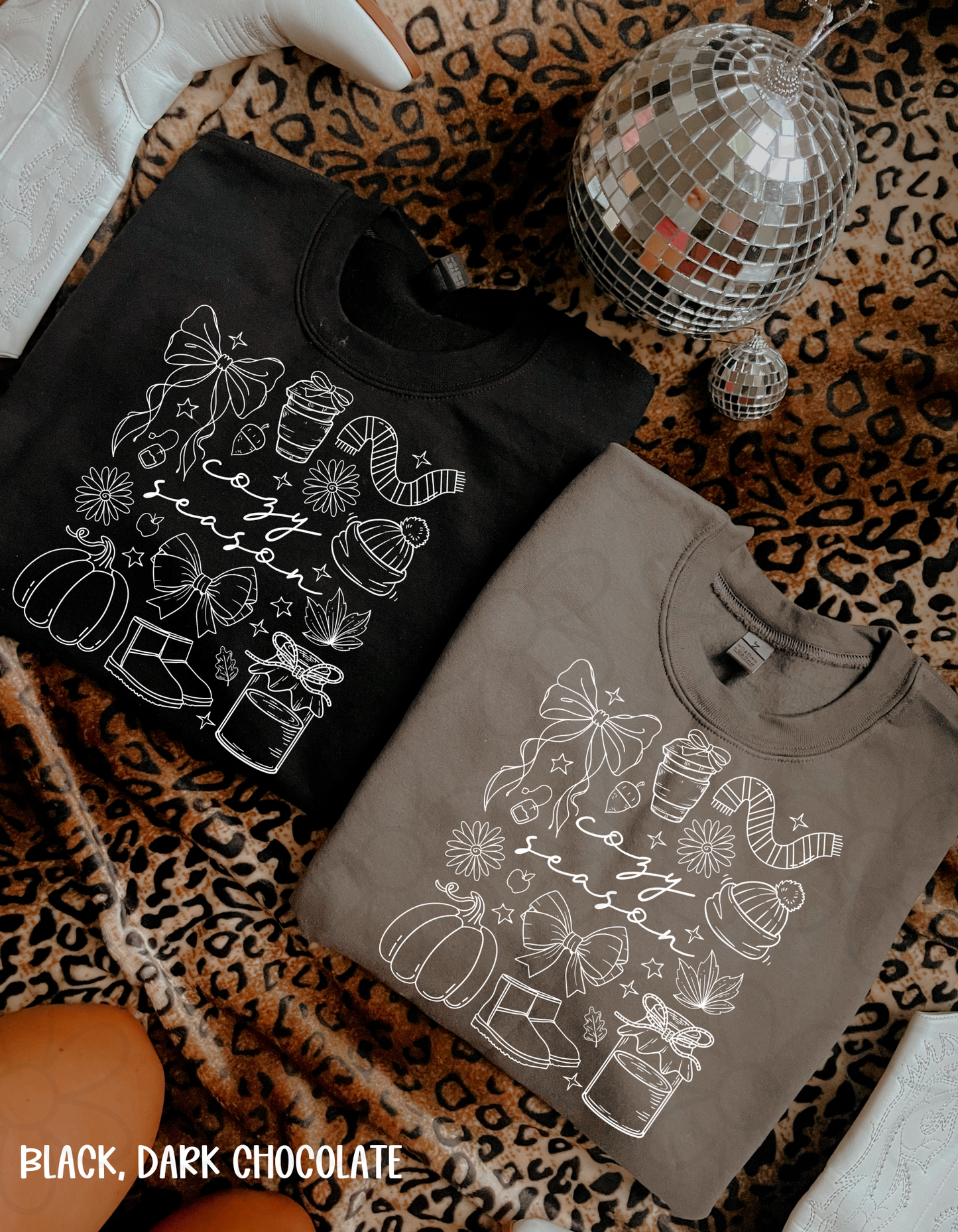 Cozy Season Collage Kids Completed Tee