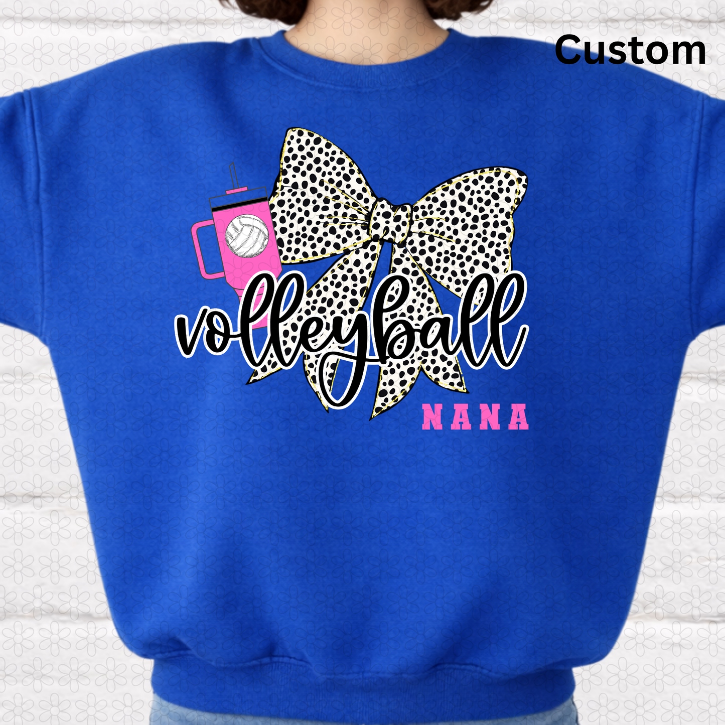Custom Dotted Volleyball DTF Transfer
