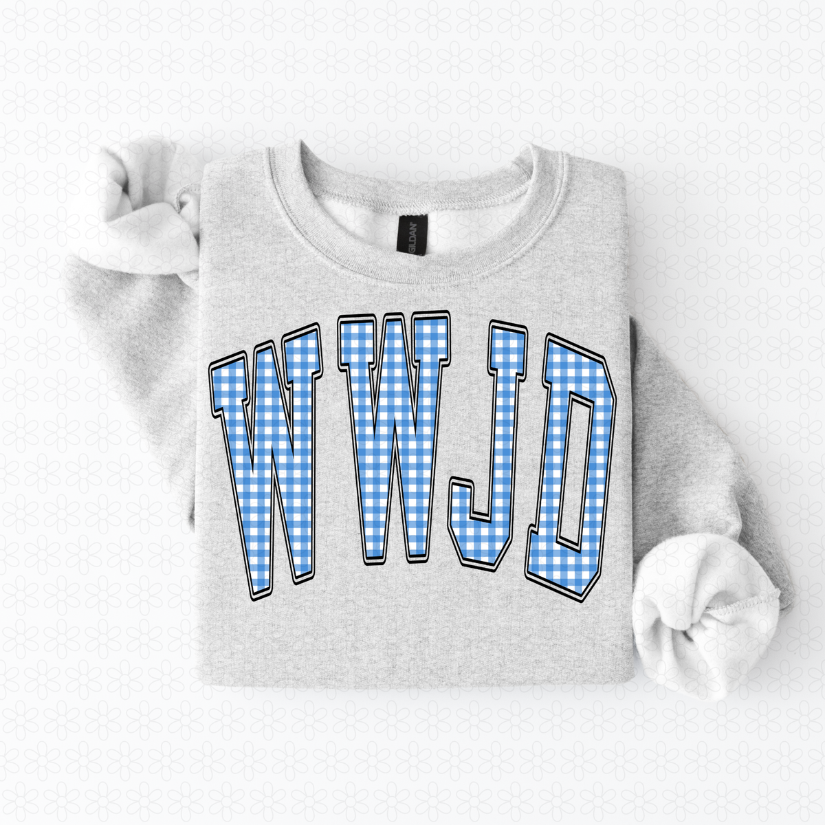 Custom Gingham Varsity Arch DTF Transfer
