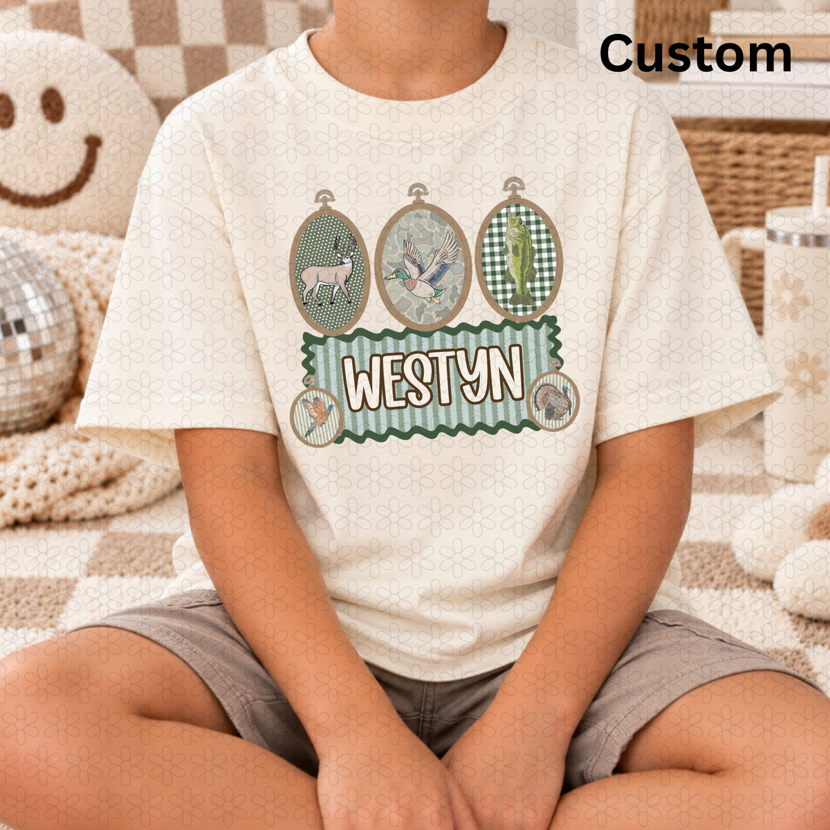 Custom Hunting Name Plate (Girl/Boy Options) DTF Transfer