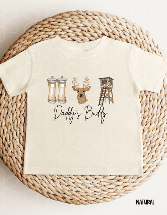 Daddy's Buddy Hunting Kids Completed Tee
