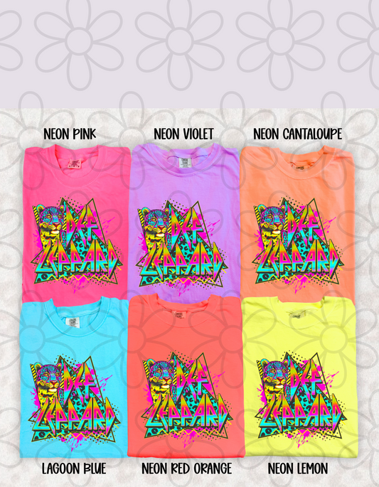 Def Leopard Multicolor DTF Transfer