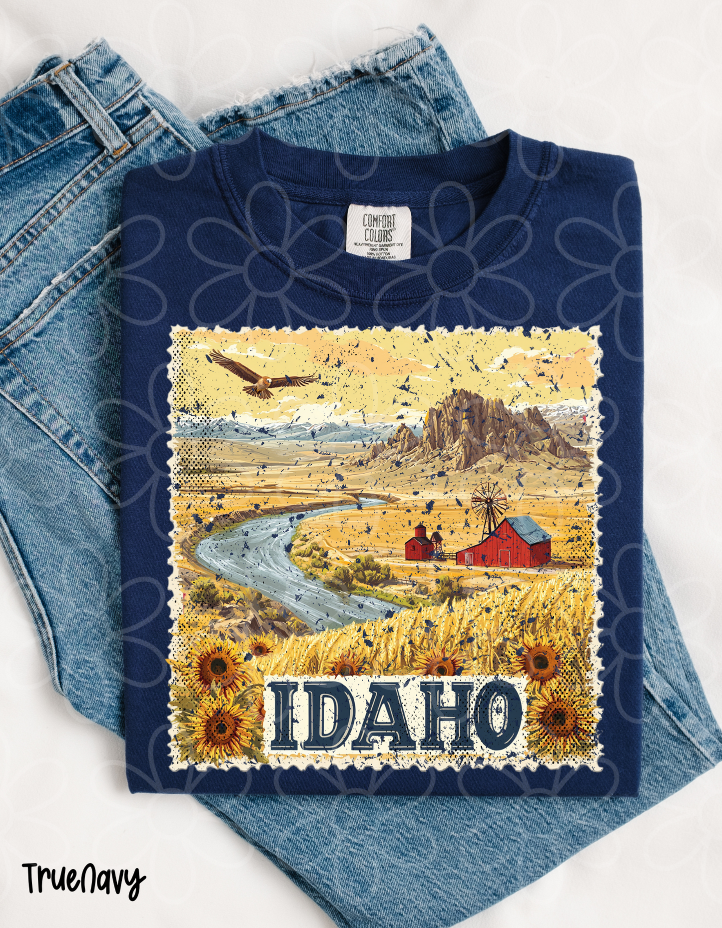 Distressed States - Multiple Options Kids Completed Tee