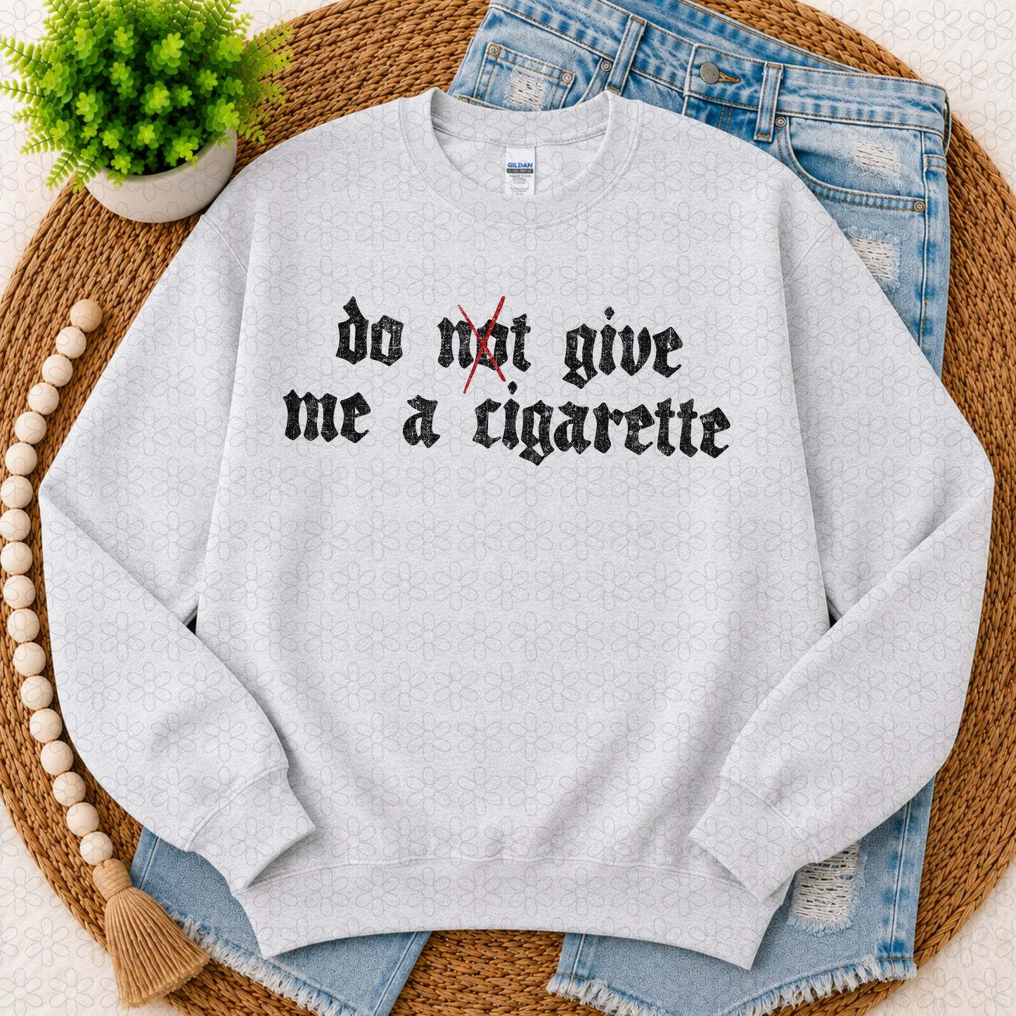 Do give me a cigarette DTF Transfer
