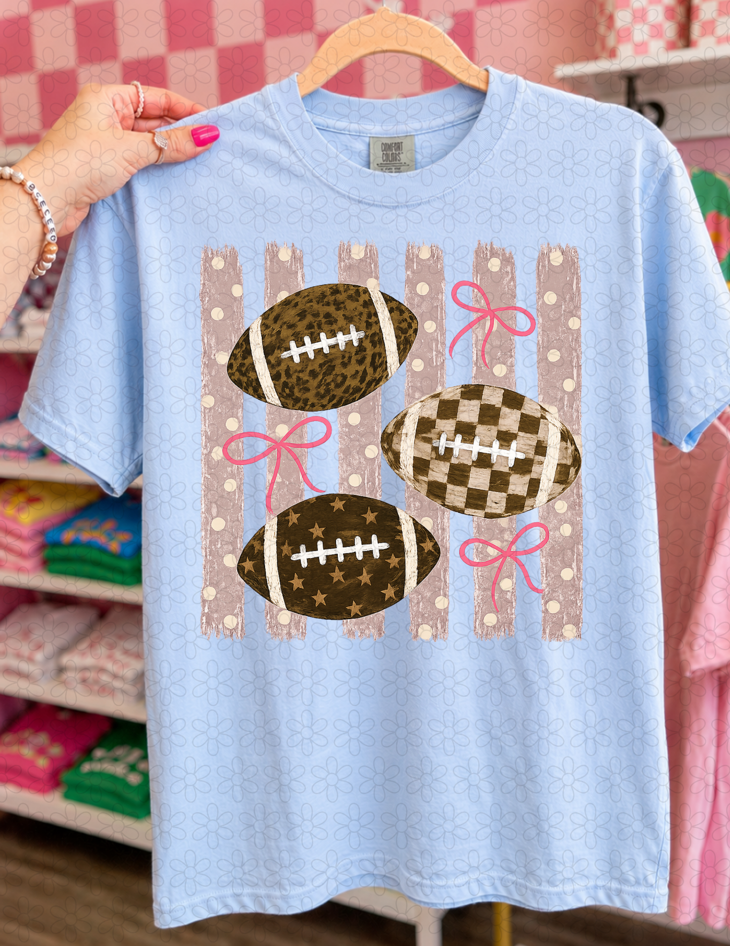 FOOTBALL STRIPES (Multiple Colors) DTF Transfer