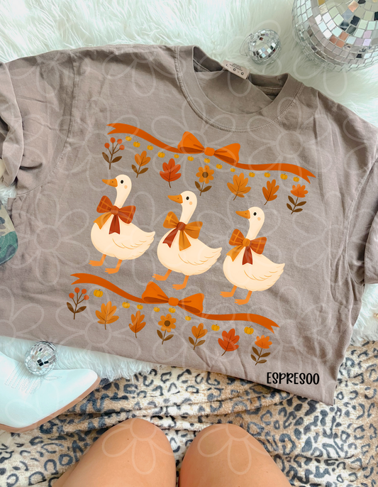 Fall Geese Kids Completed Tee