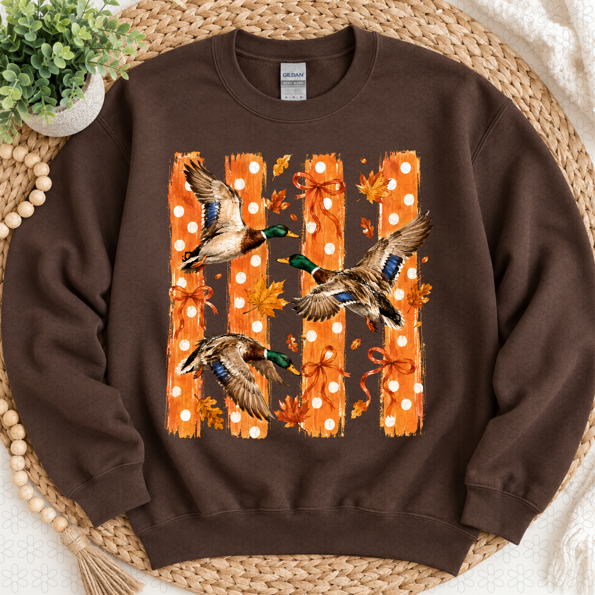 Fall Mallard ducks DTF Transfer