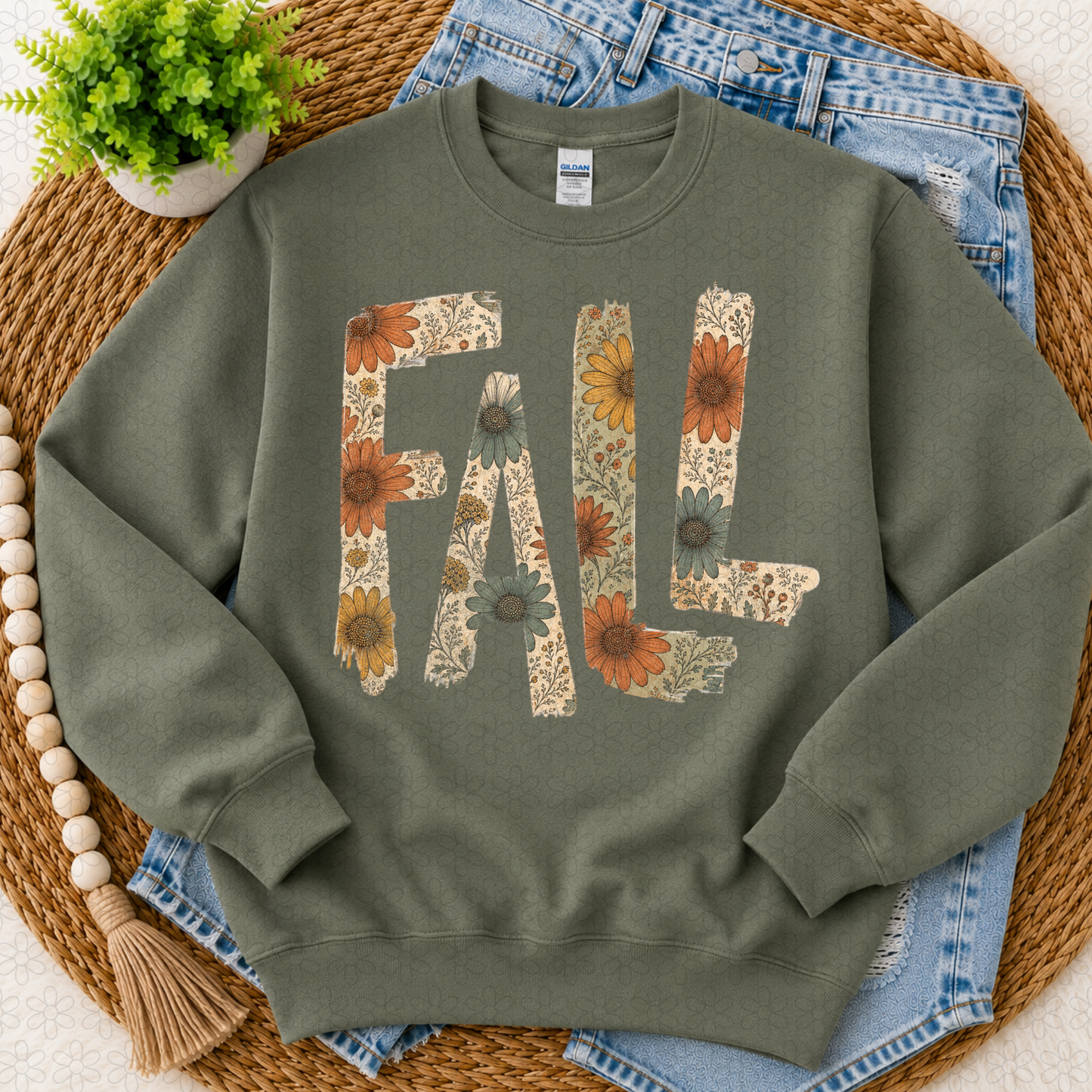 Fall floral DTF Transfer