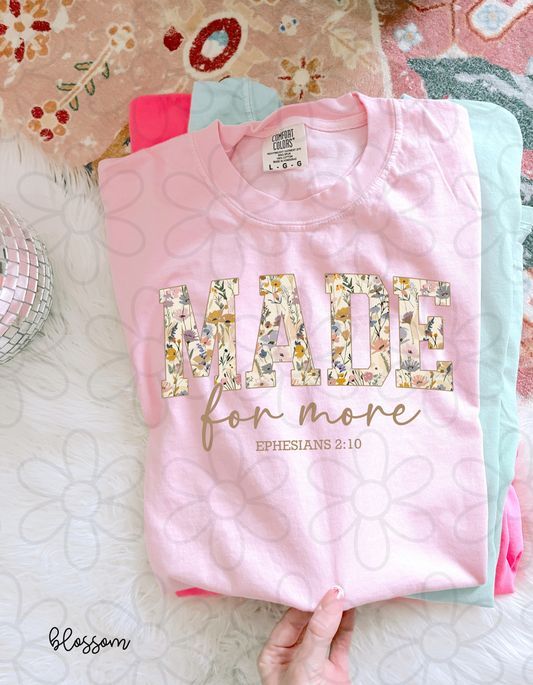 Floral Made For More Kids Completed Tee