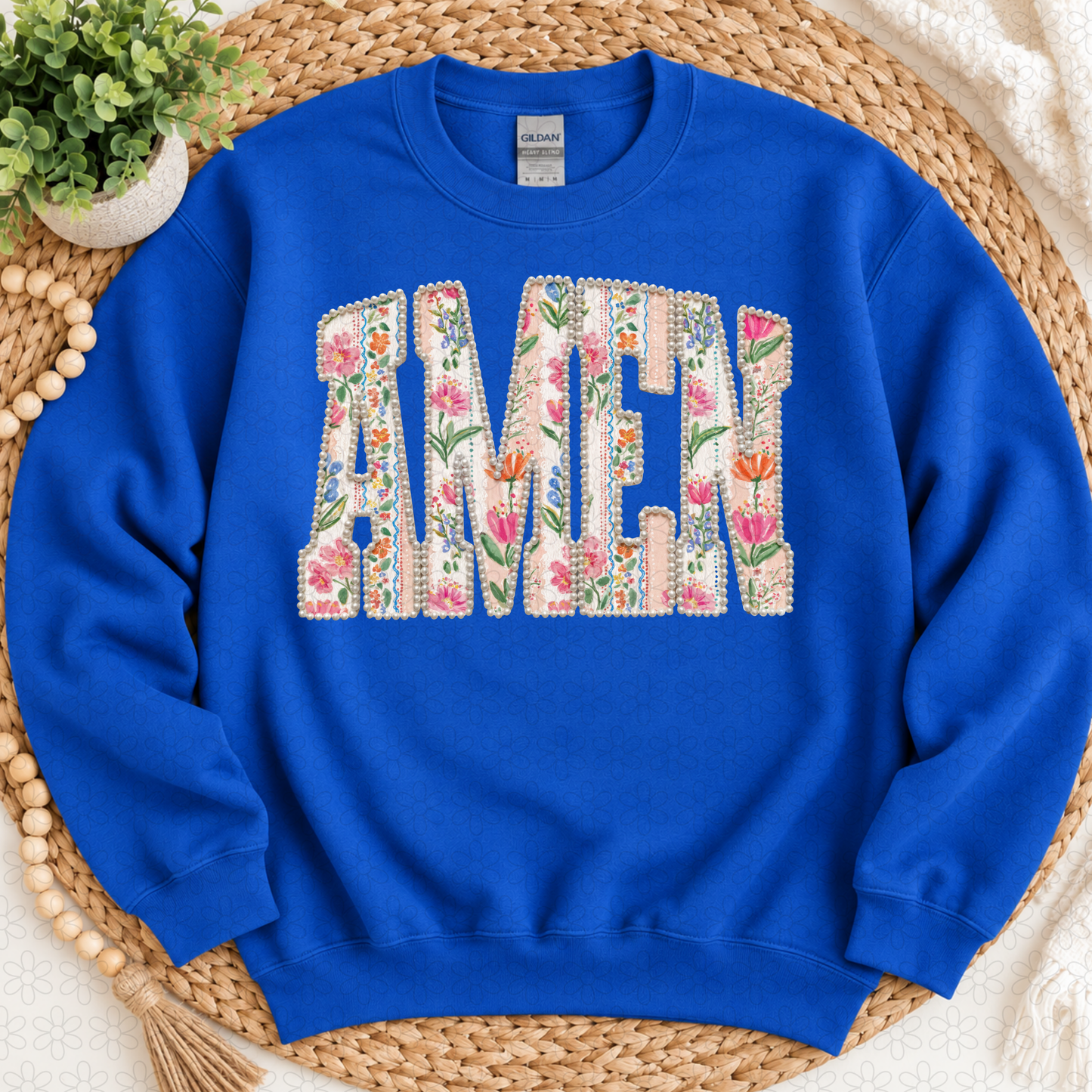 Floral Amen DTF Transfer