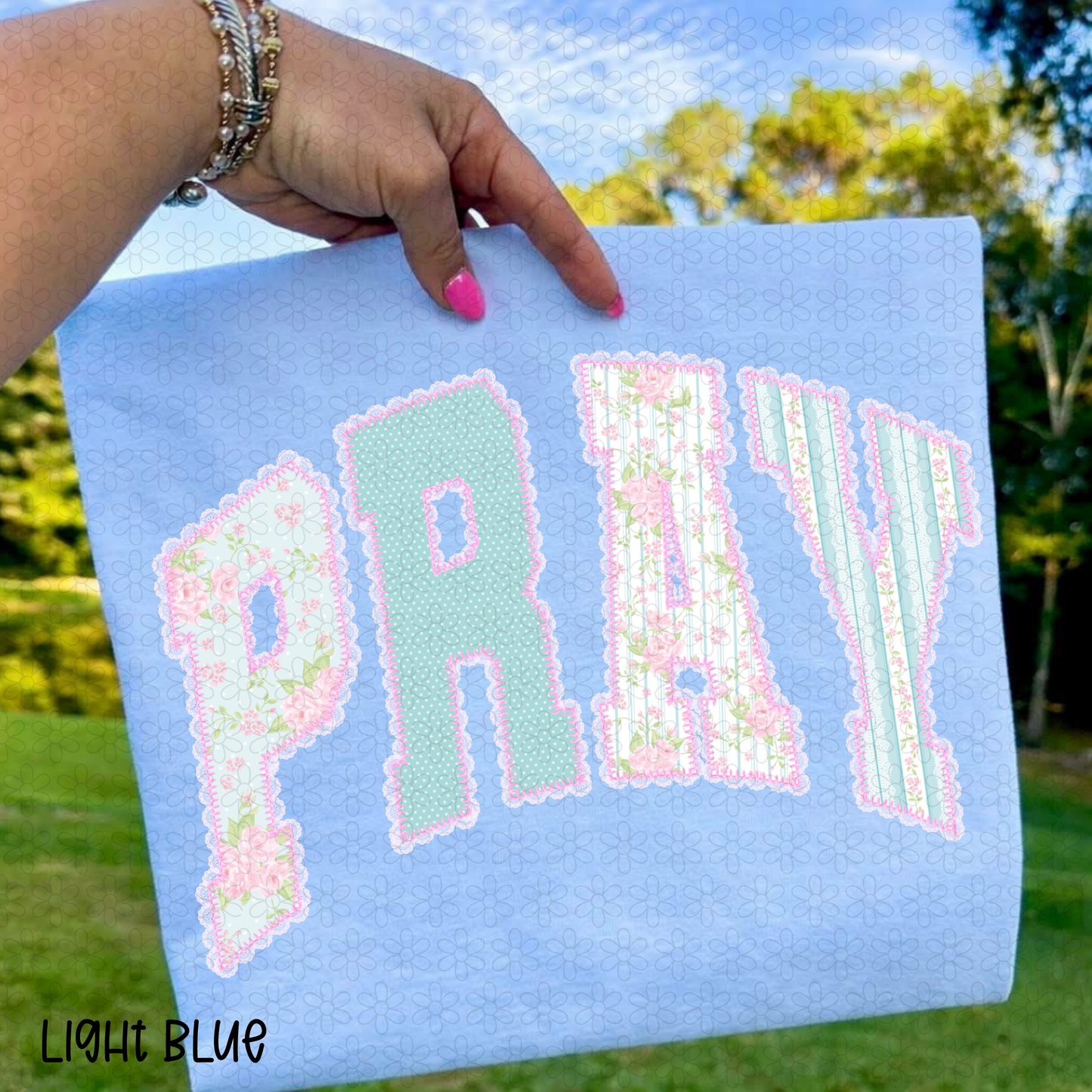 Floral Pray DTF Transfer