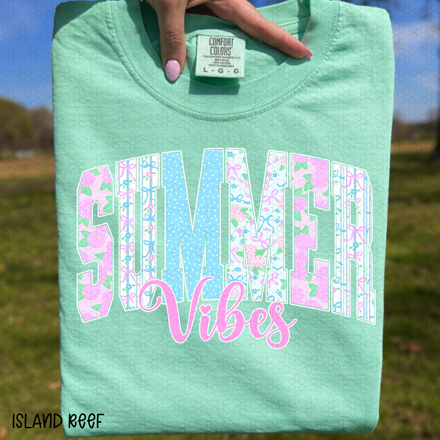 Floral Summer VIbes DTF Transfer