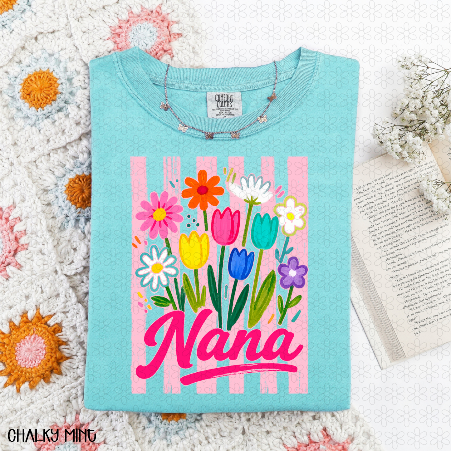 Flower Nana DTF Transfer